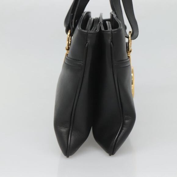 GUCCI GG Marmont Ally Hand Bag Leather Black Gold - Picture 4 of 16